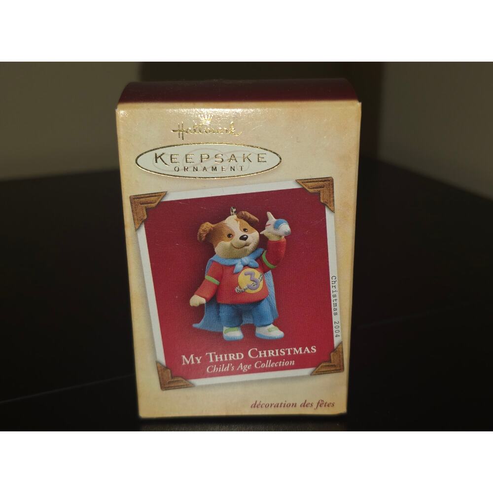 Hallmark Keepsake Ornament My Third Christmas 2004 Child's Age‎ Collection Dog